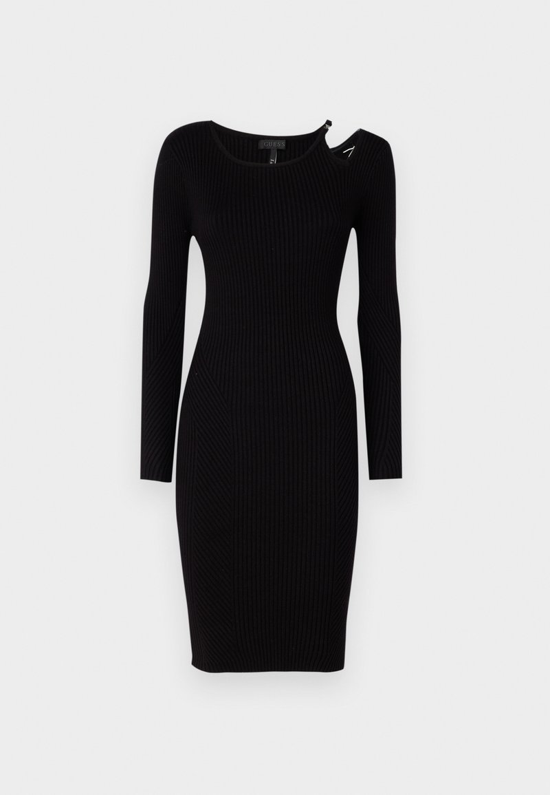 Clothing Guess Black Sweater Dress Guess VANESSA Jumper Dress Jet Black/black Clothing Guess Black Sweater Dress Guess VANESSA Jumper Dress Jet Black/black