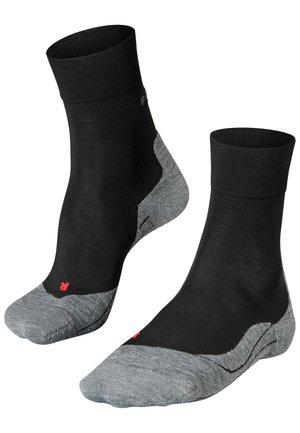 RU4 WOOL RUNNING MEDIUM CUSHIONING - Calcetines - schwarz grau