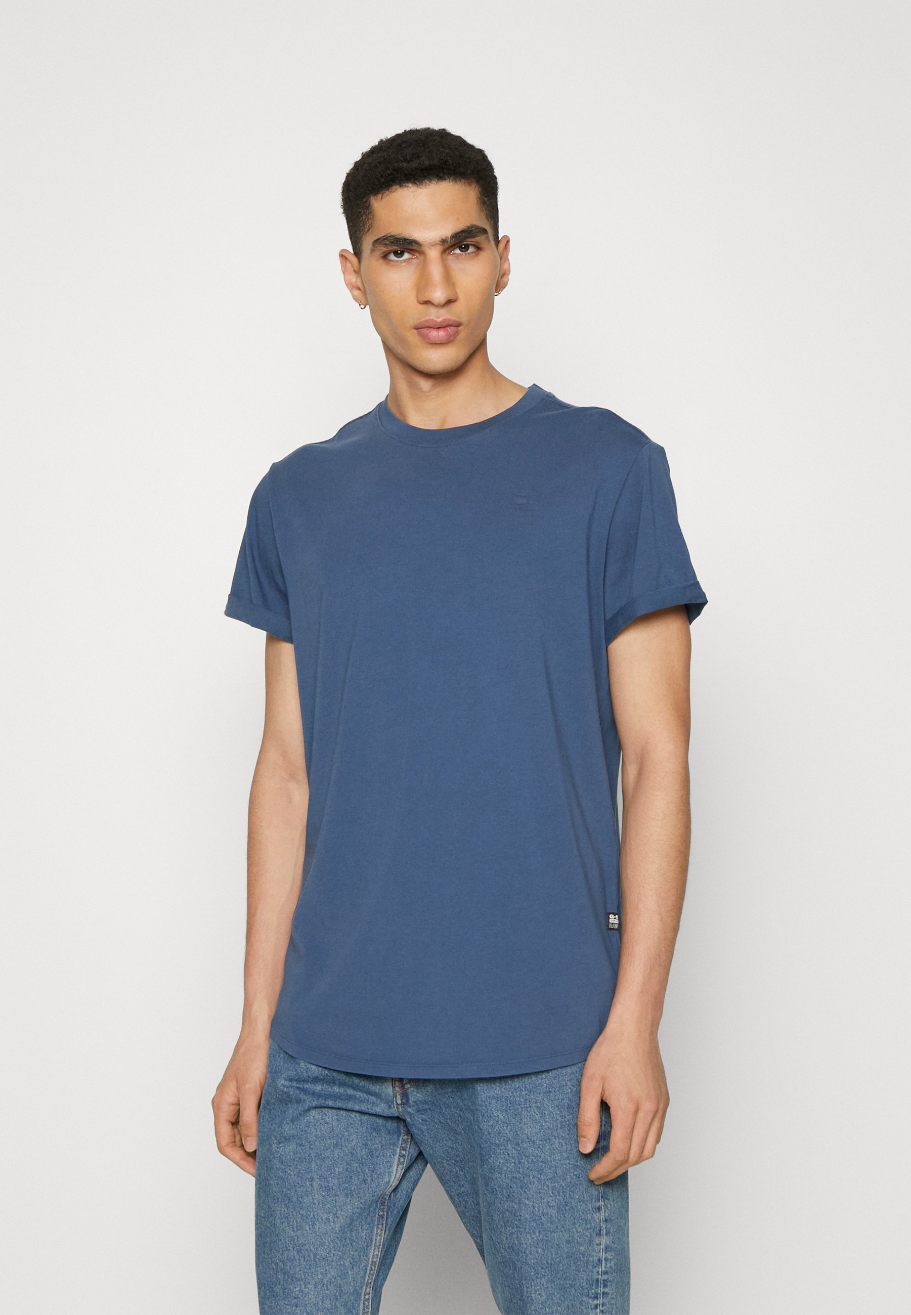 G-Star Lash Small Graphic T-Shirt Uomo - Maglietta Con Scollo Rotondo, Stampa RAW Sul Davanti E Retro, Cotone