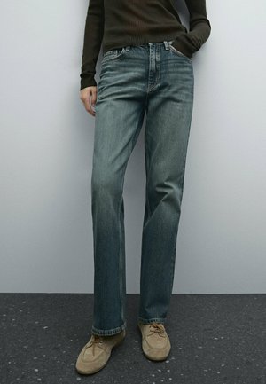 HIGH-WAIST BOOT-CUT - Jeans a sigaretta - blue