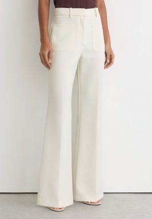 Reiss PRIYA HIGH-RISE FLARED - Pantalones - cream