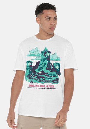 NETFLIX, ONE PIECE DRUM ISLAND WINTER WONDERLAND POSTER - T-Shirt print - white