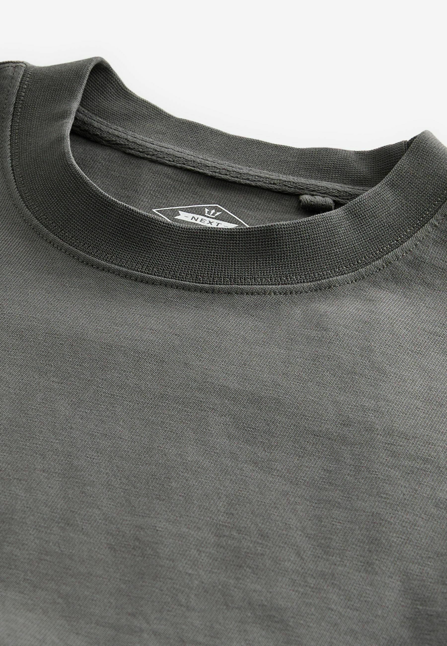 nägonstans layer-hem t-shirt cement Dopehouse - Tees Oversize Holo Beige