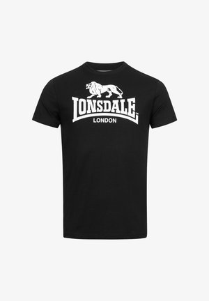 Lonsdale NORMALE PASSFORM ST. ERNEY - Potiskana majica - black