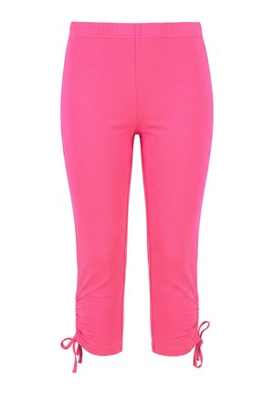 Angel of Style, GATHERED HEM CAPRI LEGGINGS - Shorts - hibiscus pink