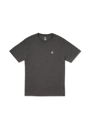 Donkergrijze korte mouwen t-shirt van katoen met een ronde hals. Bevat een klein wit logo op de linker borst.