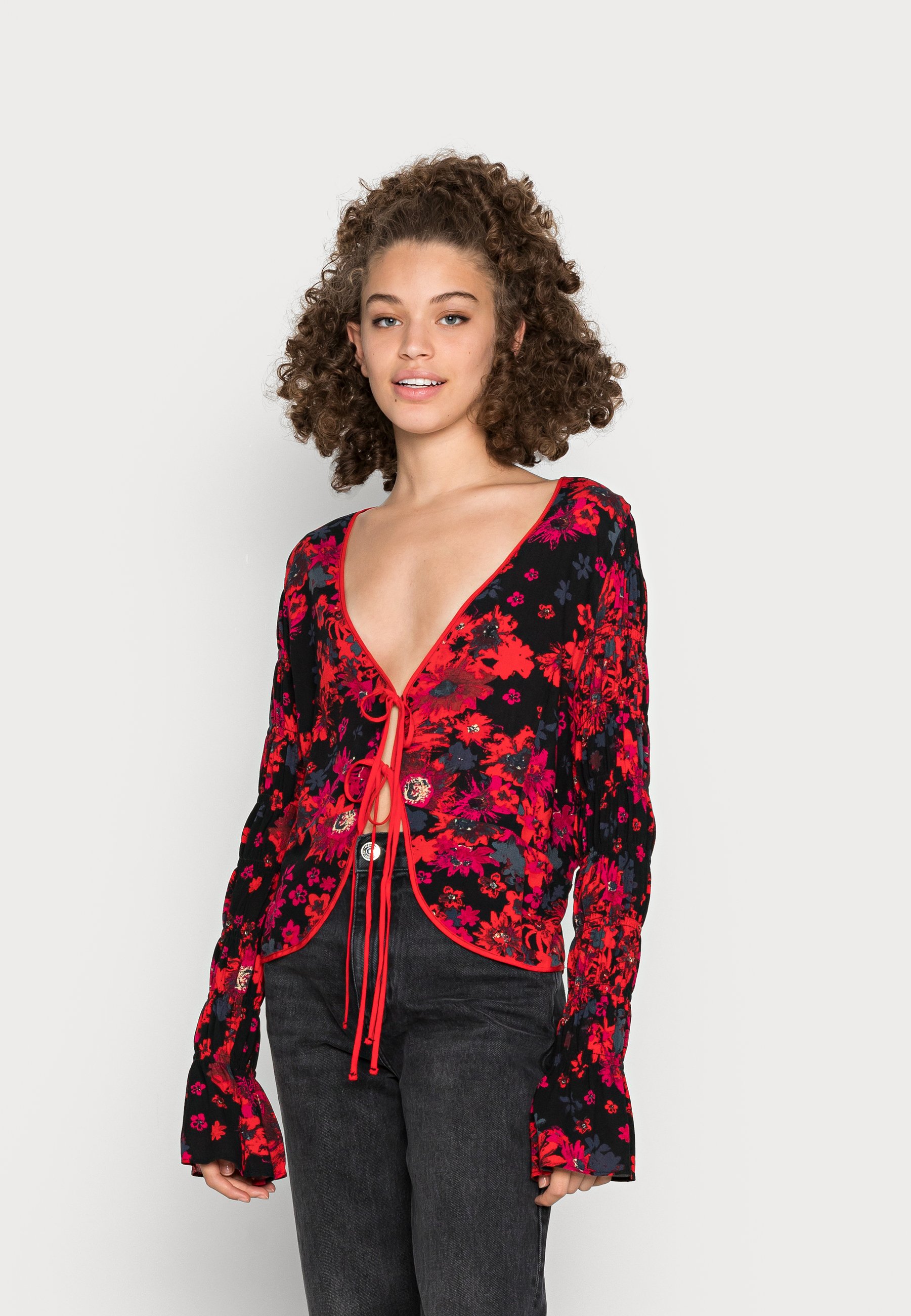 Free People VENICE PRINTED TOP - Blusa - night combo/negro - Zalando.es