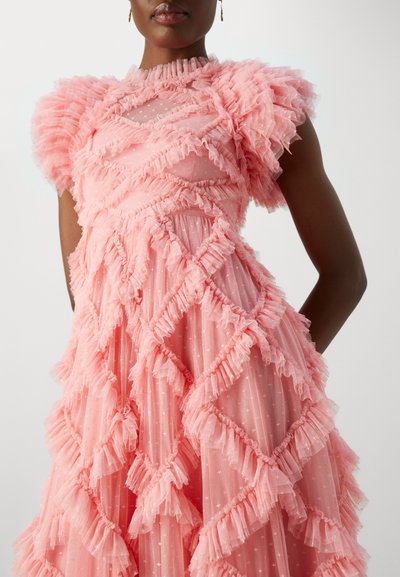 Needle & Thread GENEVIEVE RUFFLE GOWN - Occasion wear - coral