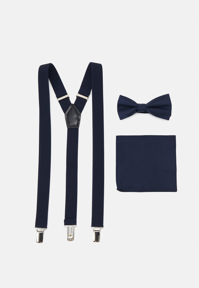 Pier One - SUSPENDER/HOSENTRÄGER SET - Kapesník do obleku - dark blue, Zvětšit