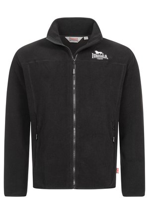 Lonsdale NORMALE PASSFORM ARDGOUR - Fleecejacke - black/white