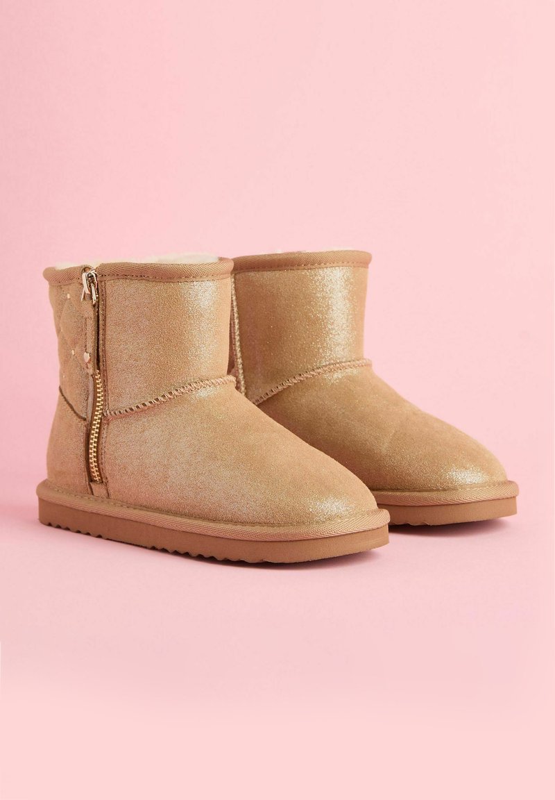 Lipsy REGULAR FIT SIDE ZIP QUILTED PANEL Vinterstøvler brown