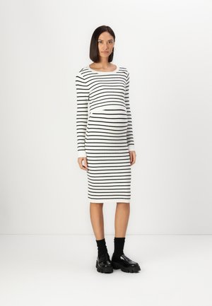 MLALIMA JUNE DRESS - Kampsunkleit - snow white/black