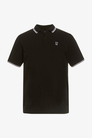 JP1880, POLOSHIRT, BAUCHFIT, PIQUÉ, HALBARM, BIS 8 XL - Poloshirts - black