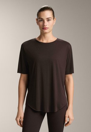 T-shirt - bas - mottled dark brown