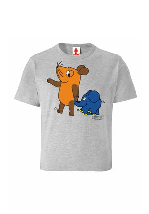 SENDUNG MIT DER - MAUS ELEFANT - Print T-shirt - grau meliert