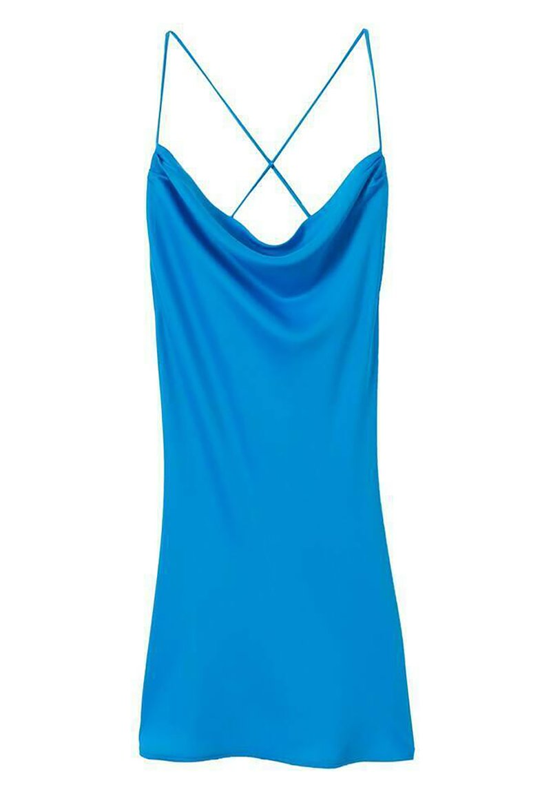 Mango Cocktailjurk donkerblauw Mango Cocktailjurk donkerblauw