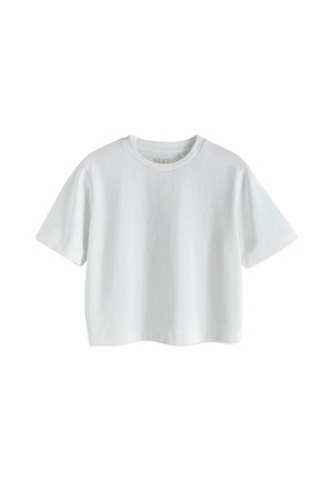 Next, REGULAR FIT - HEAVYWEIGHT SHORT SLEEVE CREW NECK T-SHIRT . - Print T-shirt - white
