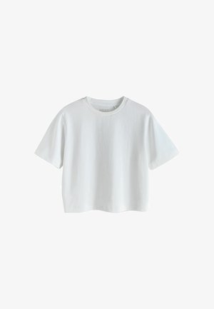 Next, REGULAR FIT - HEAVYWEIGHT SHORT SLEEVE CREW NECK T-SHIRT . - Print T-shirt - white