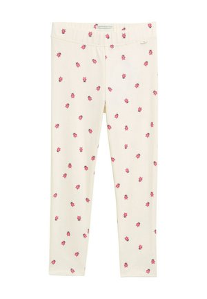 Leggings - Trousers - white pink lady bug print