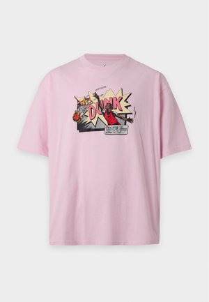 Jordan, COMIC CREW - Μπλουζάκι με στάμπα - pink foam
