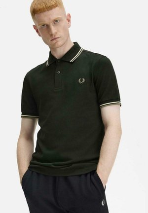 Poloshirt - night green light ecru olive mint