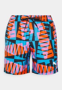 SWIM MEN BLOCK LOGOS 1P - Calções de banho - black combo