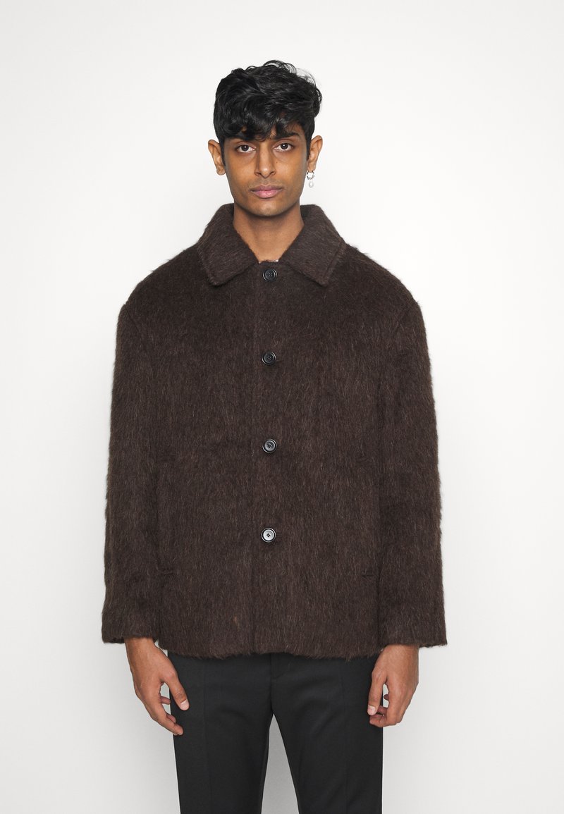 Filippa K SEATTLE HAIRY COAT Parka dark brown/black Zalando.ie