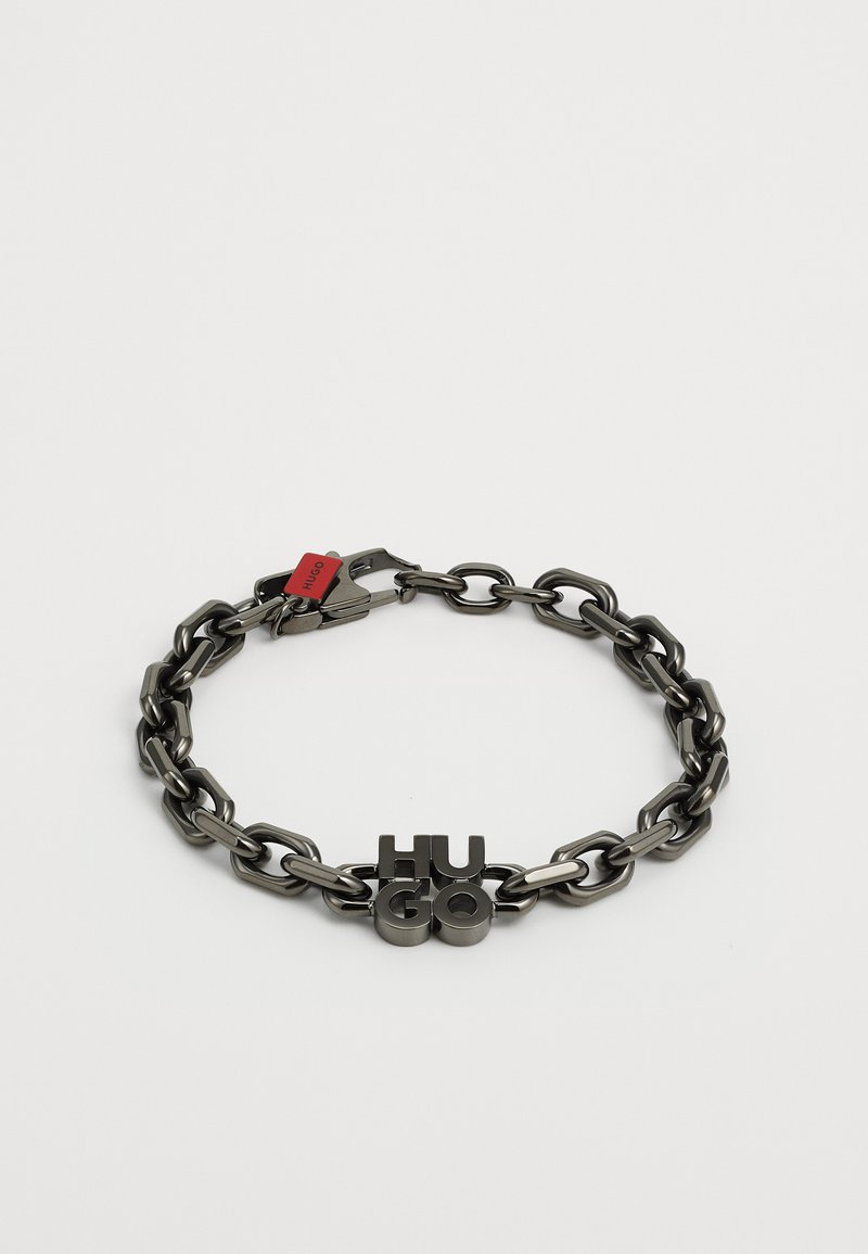 HUGO STACKEDCHAIN BRA UNISEX - Apyrankė - dark grey