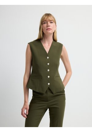 adL V-NECK  - Veste sans manches - khaki