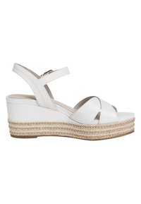Tamaris Sandali con plateau - white leather