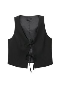 PULL&BEAR Strukirani kaput - black