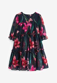 Baker by Ted Baker BAKER BY TED BAKER NAVY FLORAL TIERED DRESS - Rochie de zi - navy