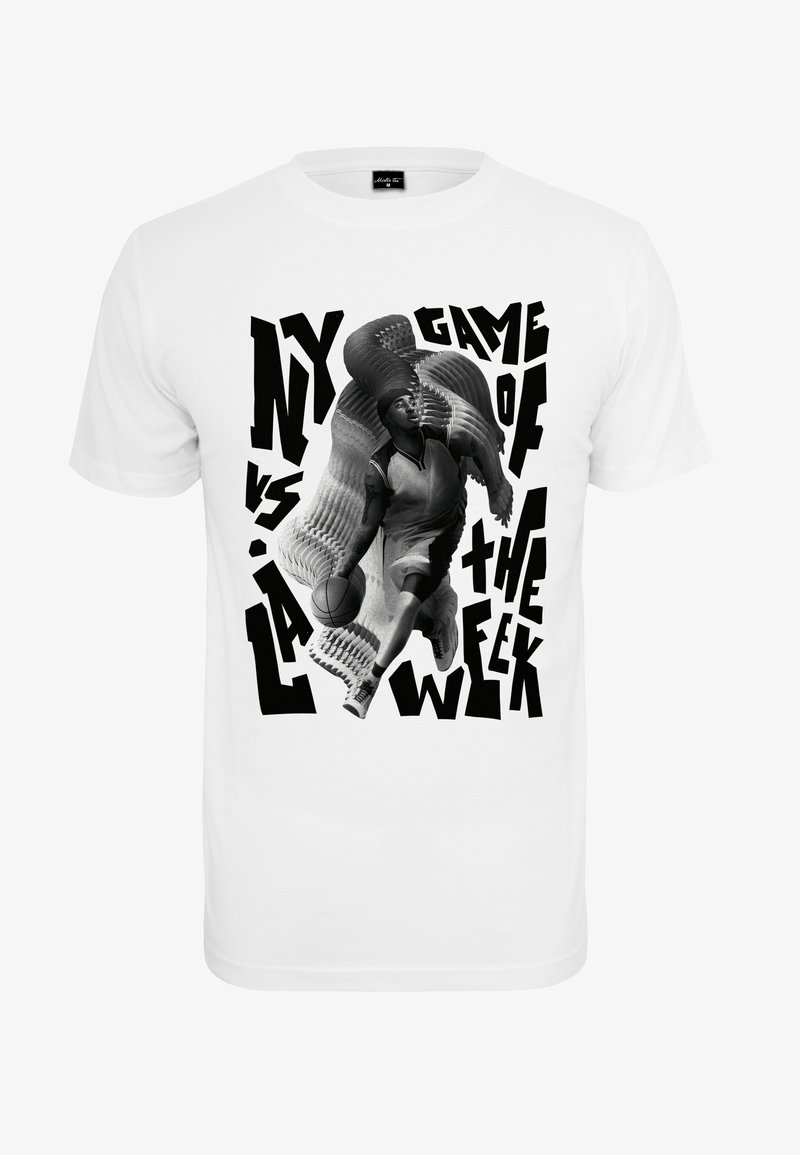 Mister Tee GAME OF THE WEEK Printtipaita White valkoinen Zalando fi mister-tee-game-of-the-week-printtipaita-white-valkoinen-zalando-fi