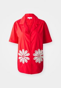 ROSARIO TRIMMED POCKETS UNISEX - Button-down blouse - red