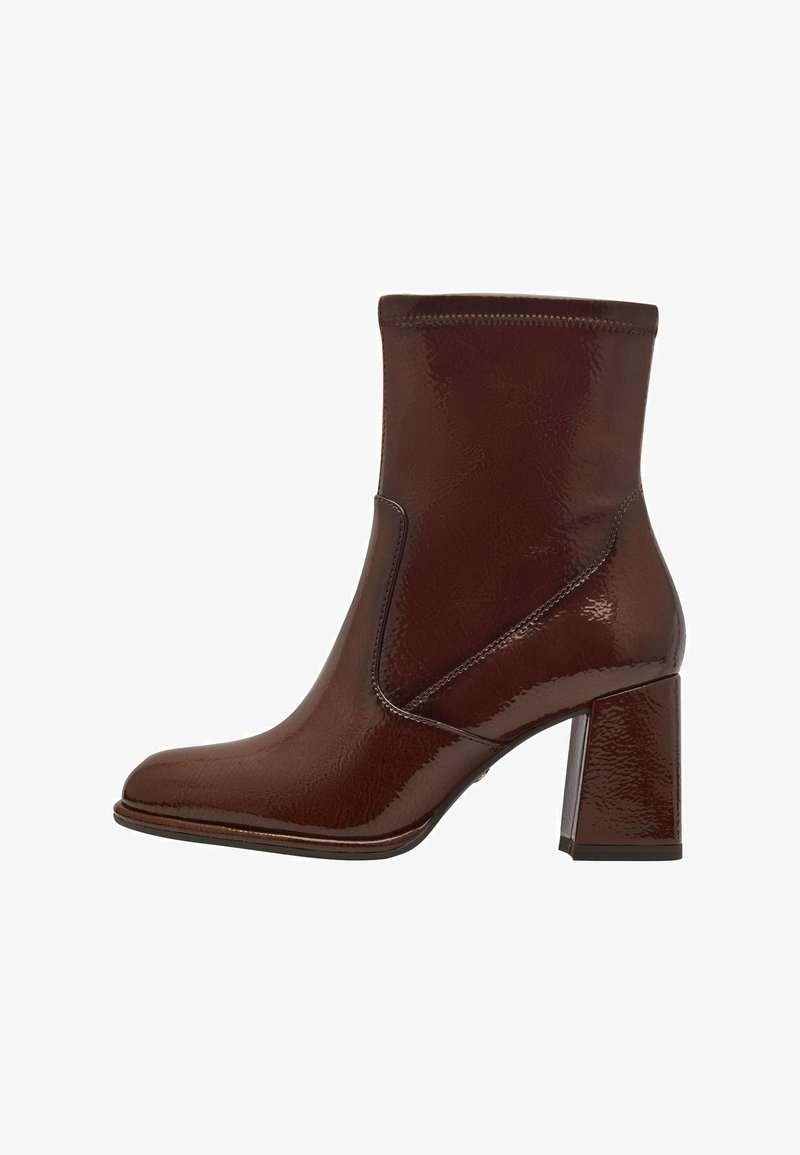 Tamaris Botas clássicas de cano curto - brown patent