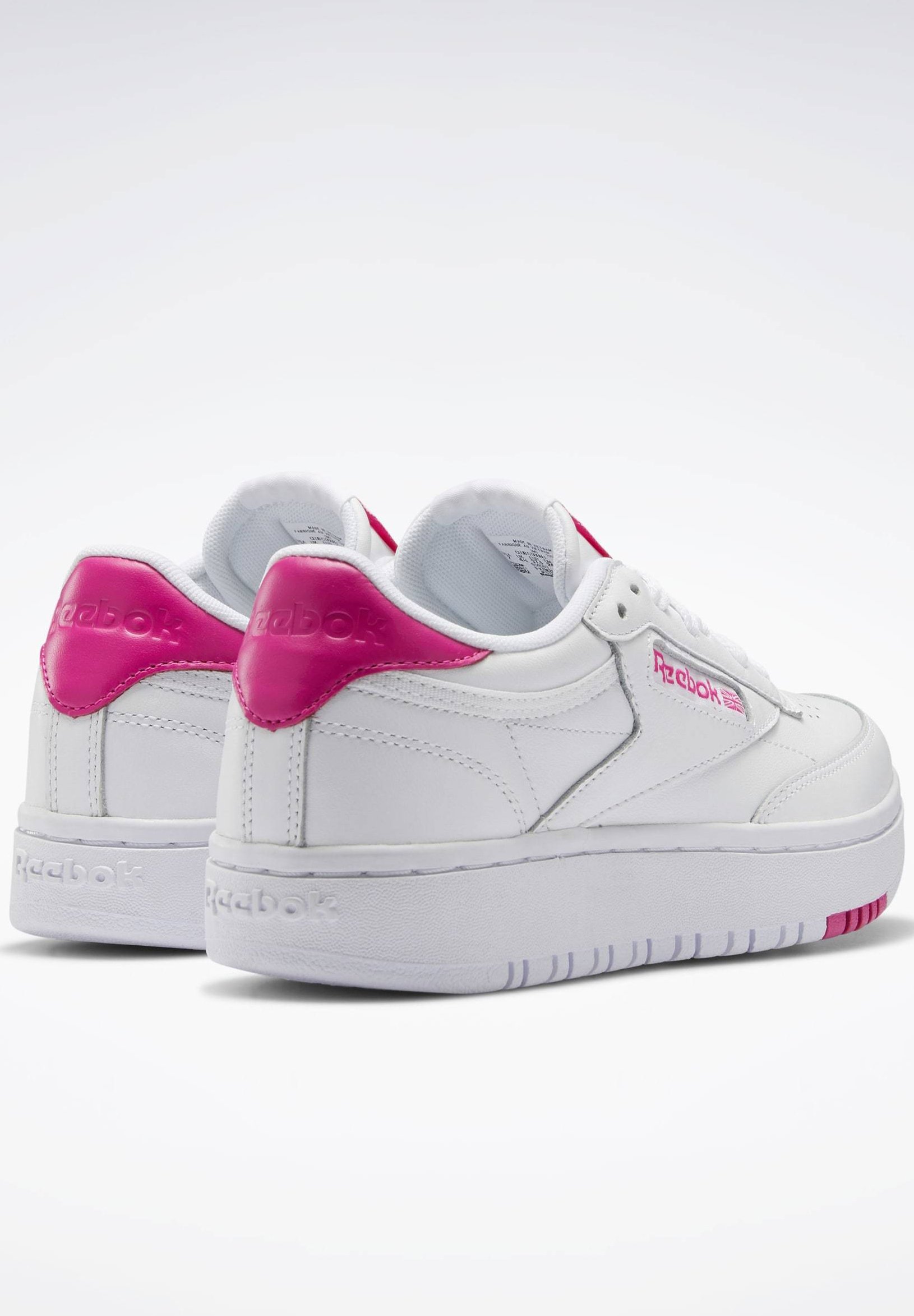 Reebok Classic CLUB C DOUBLE Joggesko whitewhitepropnk Reebok Classic CLUB C DOUBLE Joggesko whitewhitepropnk