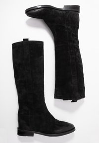 CAFèNOIR Botas de cuña - black