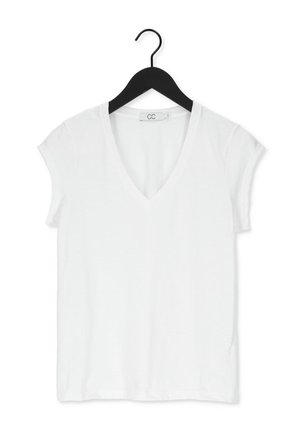 Coster Copenhagen HEART V-NECK - Camiseta básica - gebroken wit