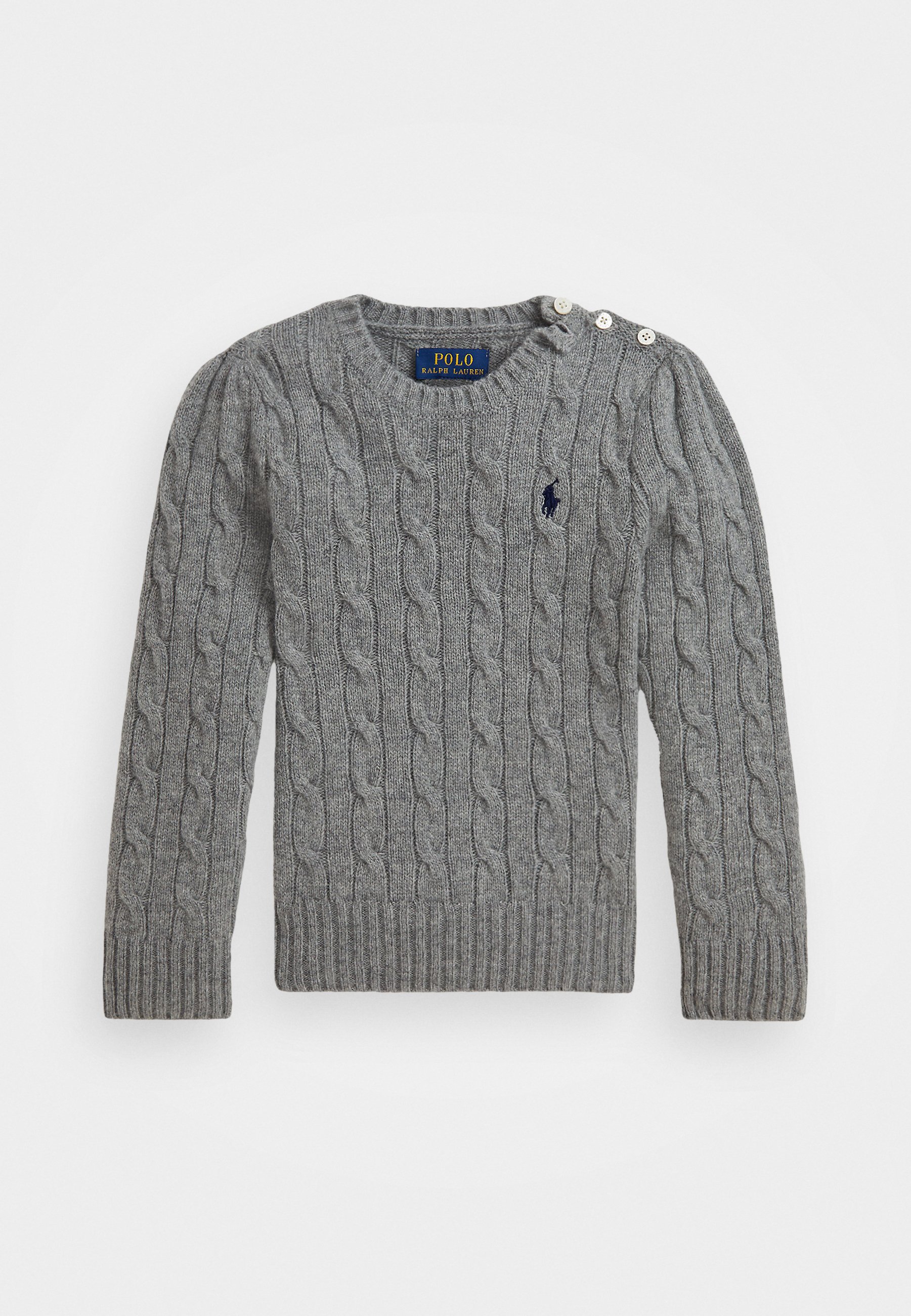 Polo Ralph Lauren CABLE-KNIT WOOL-CASHMERE JUMPER - Jumper - fawn 