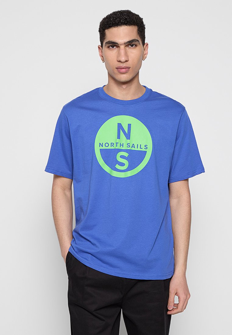 North Sails T-shirt print blauw