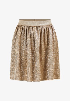 GLITTERGAREN - A-lijn rok - gold