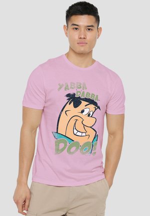 Cotton Soul, FLINTSTONES VINTAGE YABBA - Print T-shirt - pink