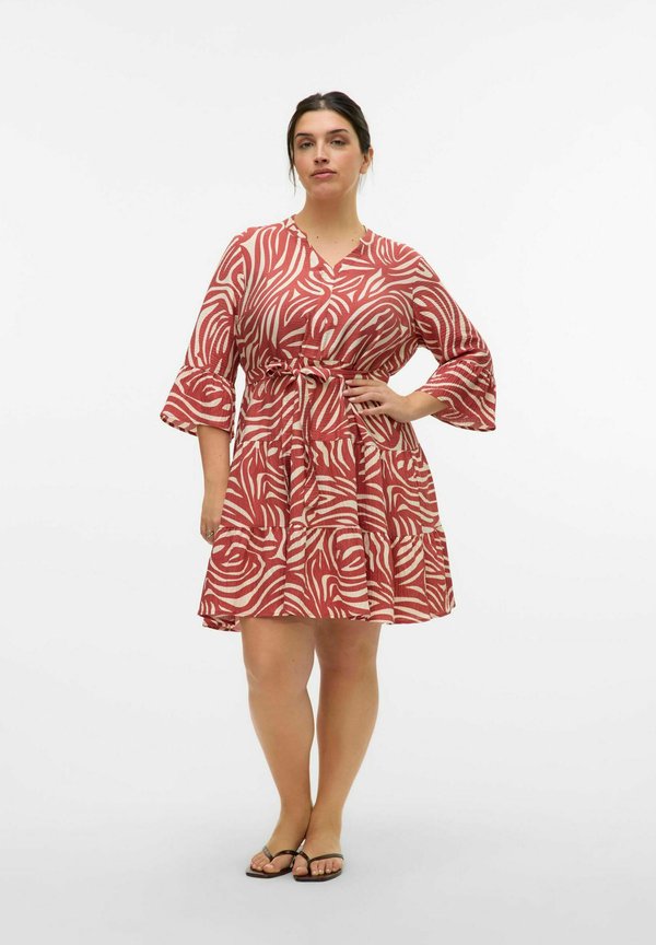 Freizeitkleid - marsala