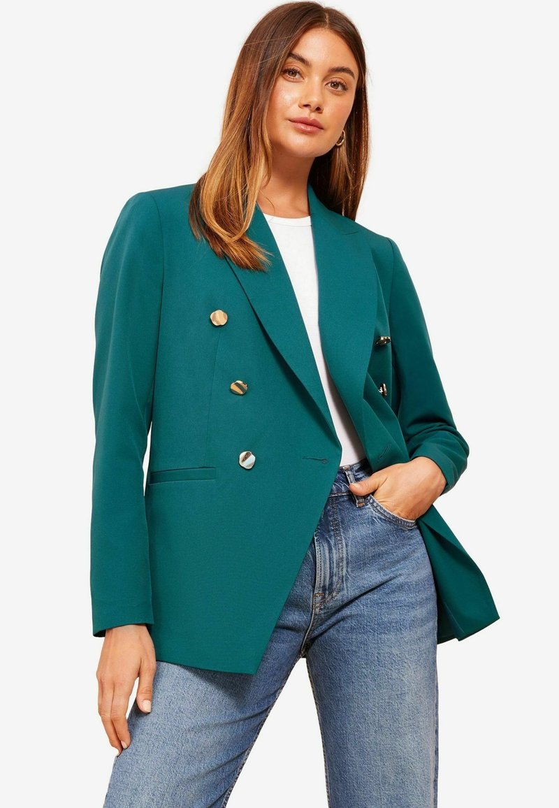 Friends Like These REGULAR FIT - MILITARY BUTTON TAILORED  - Blejzr - green