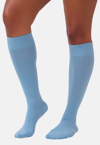 ITEM m6 - SOFT TOUCH 50 DEN COMPRESSION KNEE-HIGH - MADE IN GERMANY - Kniekousen - dusty blue Miniatuurafbeelding 1