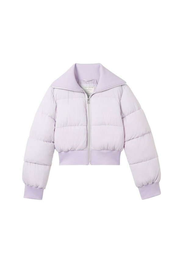 CROPPED PUFFER MIT KRAGEN - Winterjacke - cool lilac
