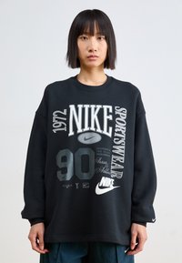 Nike Sportswear - STREET CREW - Sweatshirt - black/sail Image miniature 1
