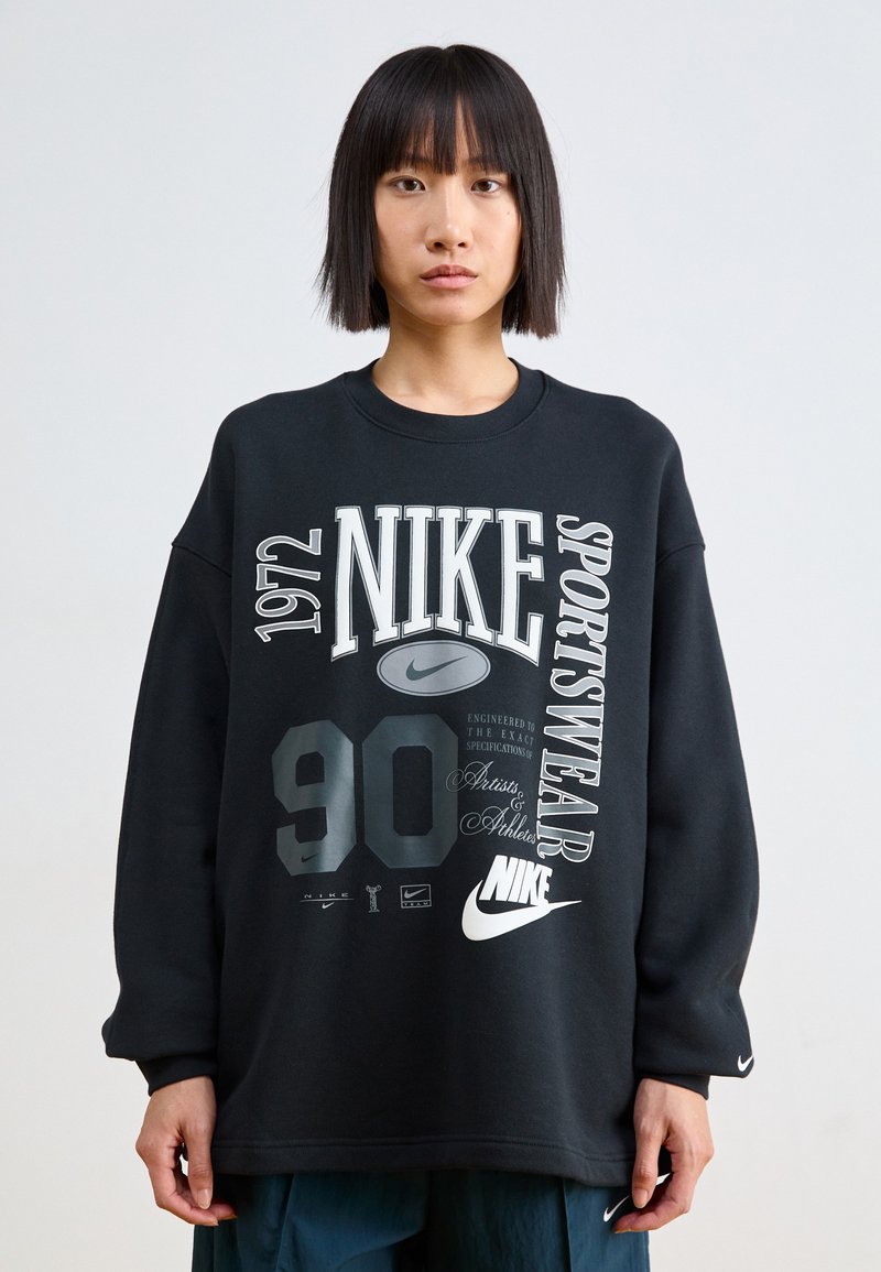 Nike Sportswear - STREET CREW - Sweatshirt - black/sail, Agrandir