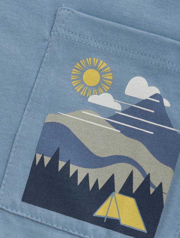 COT-shirt - Print T-shirt - faded denim3