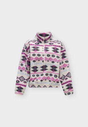 ONLY, ONLJANNE AZTEC ZIP  - Φλις πουλόβερ - birch/fiji flower